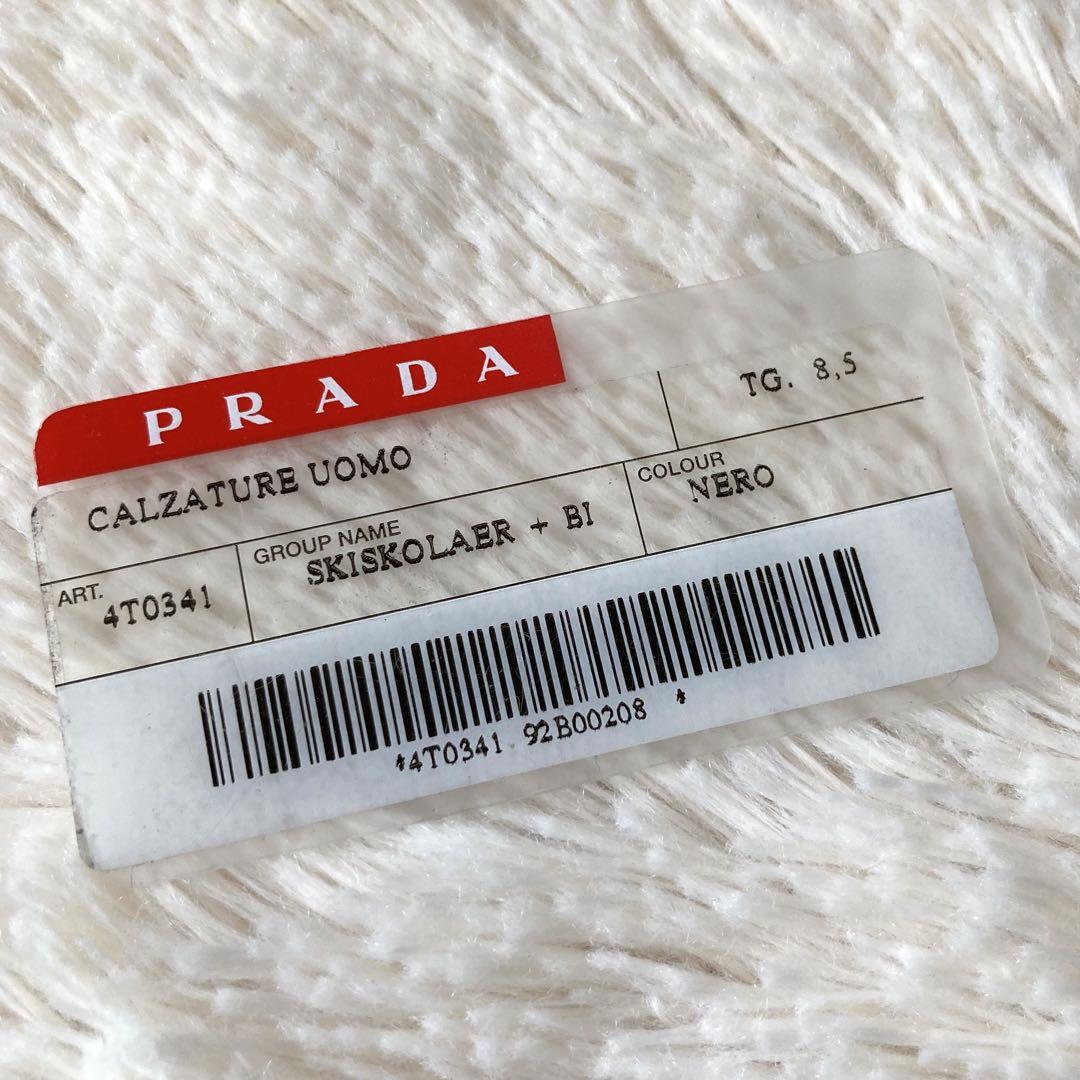 ✨本革✨PRADA プラダスポーツ CALZATURE ハイカットスニーカー 黒
