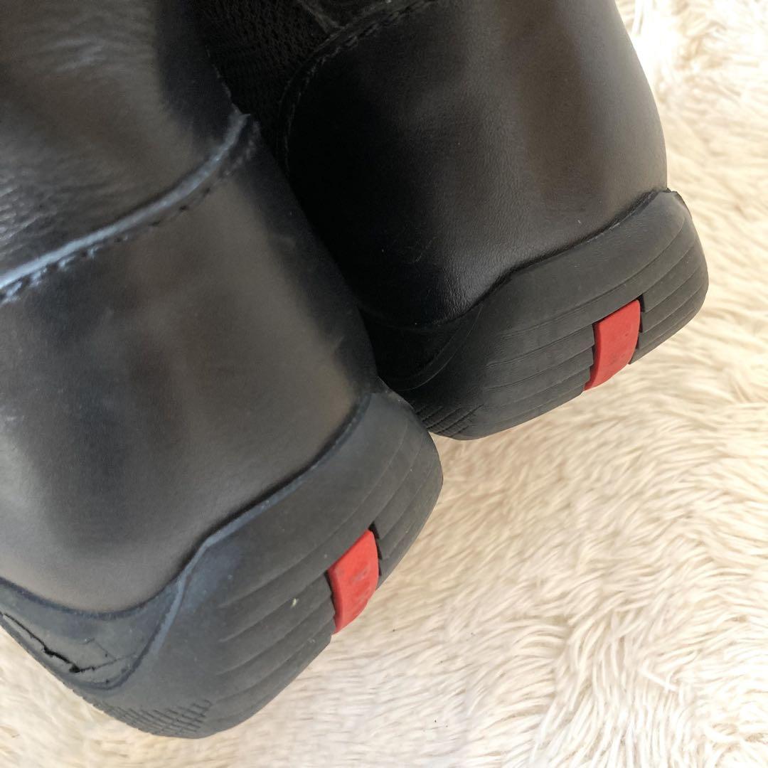 ✨本革✨PRADA プラダスポーツ CALZATURE ハイカットスニーカー 黒