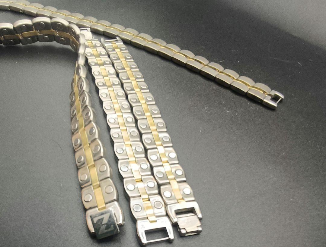 Z テラヘルツ加工チタン磁気ネックレスアンクレット❷コンビ
