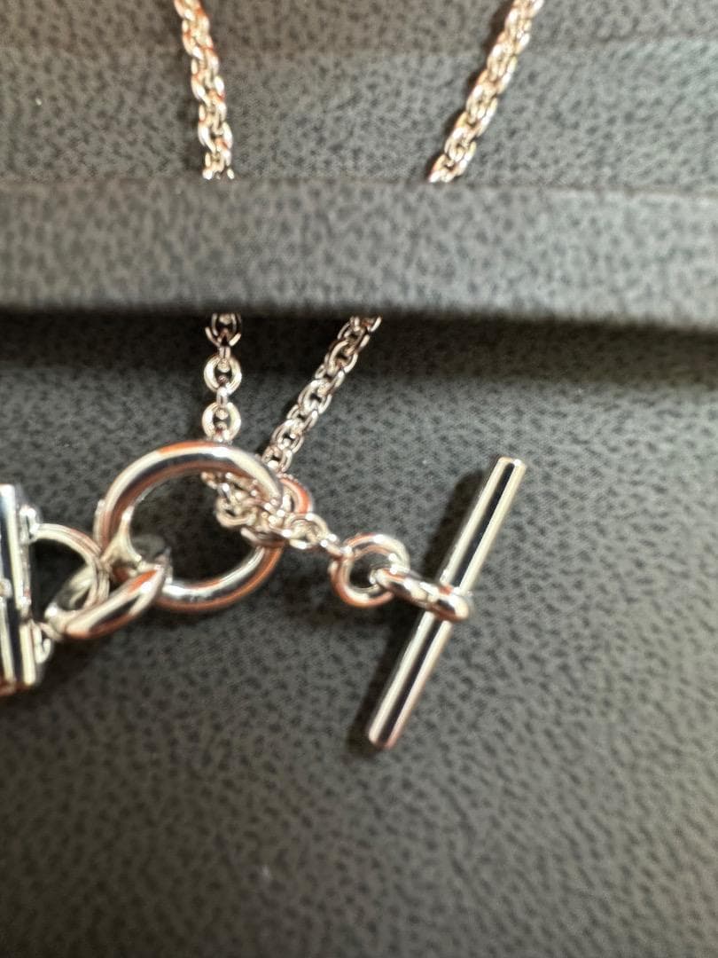 Hermes エルメス ネックレス レディース シルバー　保証書付き