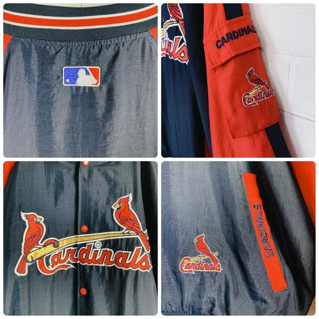 MLB カーディナルス スタジャン ブルゾン オール刺繍 XL