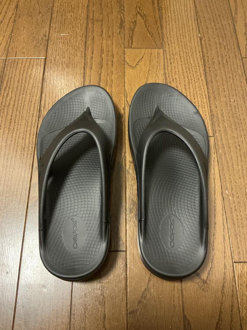 Oofos ブラック トングサンダル 28㎝