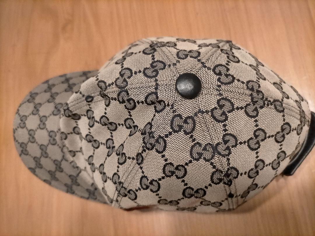 グッチ ベースボールキャップ GGキャンバス XL ネイビー グッチ ベースボールキャップ GGキャンバス XL ネイビー