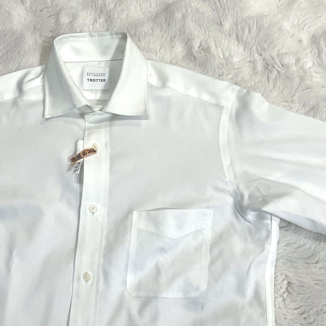 【美品】マッキントッシュ TROTTER シャツ 白 クールマックス M