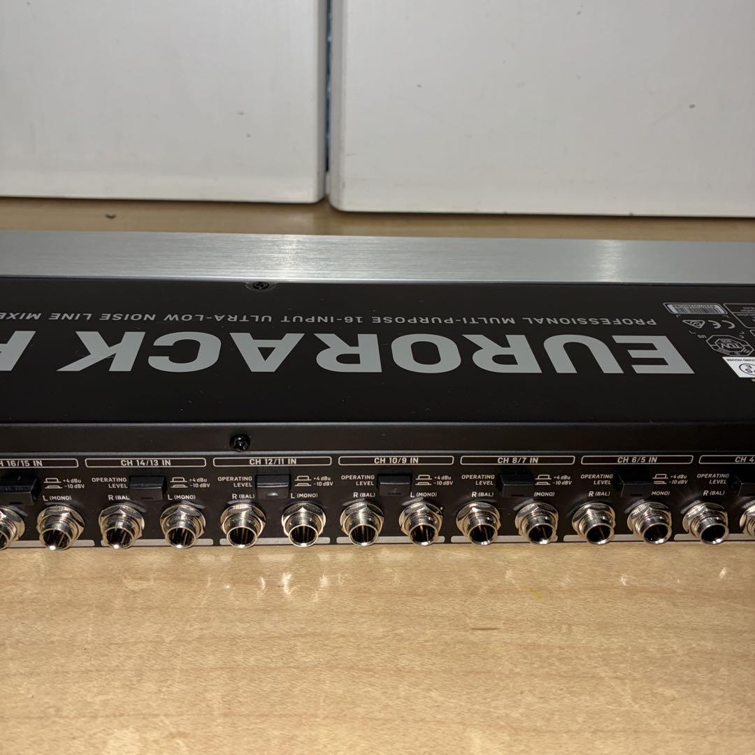 新ロゴBEHRINGER RX1602 EURORACK PROラインミキサー