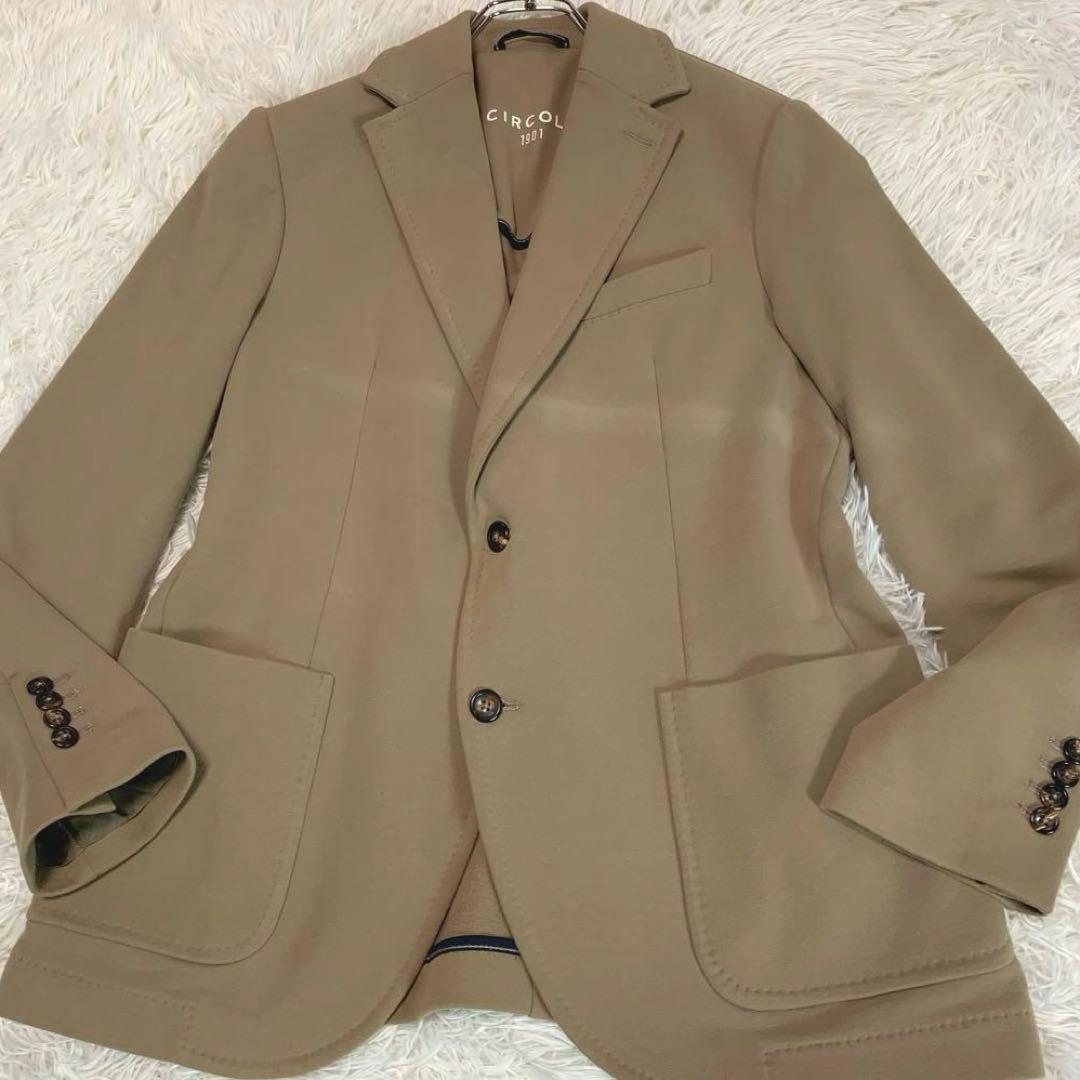 美品/XL◆CIRCOLO1901◆現行タグ/カシミヤタッチテーラードジャケット 美品/XL◆CIRCOLO1901◆現行タグ/カシミヤタッチテーラードジャケット