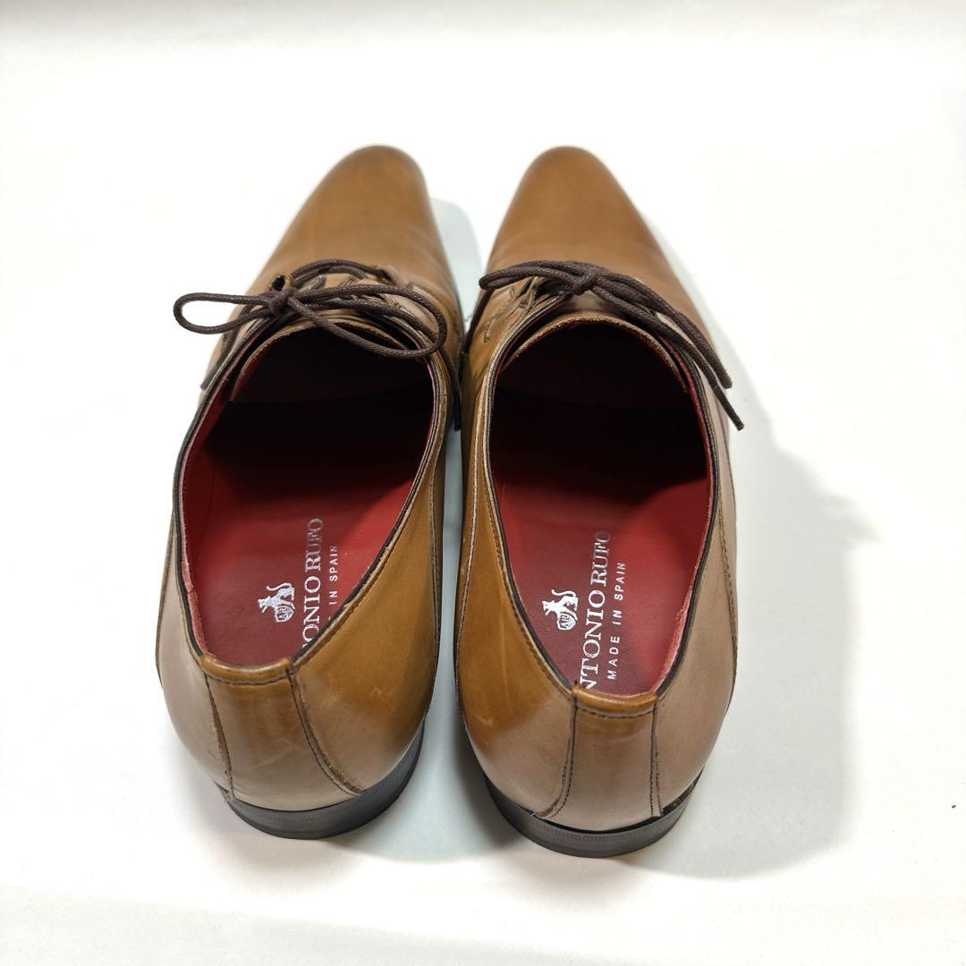 数量限定！在庫処分セール 売り切れ御免 ANTONIO 未使用品❗️】 RUFO／ビジネスシューズ EU42 ブラウン 靴