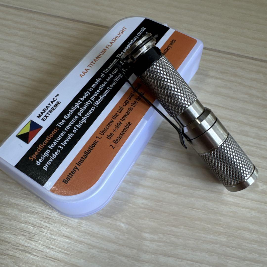 Maratac AAA Titanium Flashlight 限定モデル