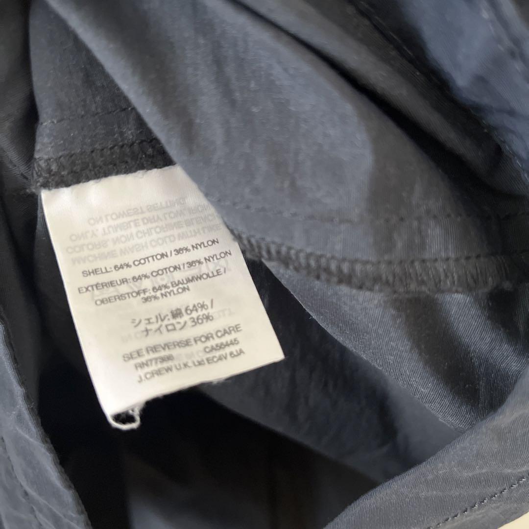 J.CREW コットンナイロン　薄手　ネイビー　ジャケット　ジャンパー
