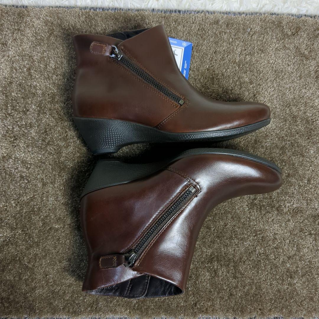 入荷now 安全 未使用✨ecco✨35 22cm】エコー ショートブーツ レザー 靴