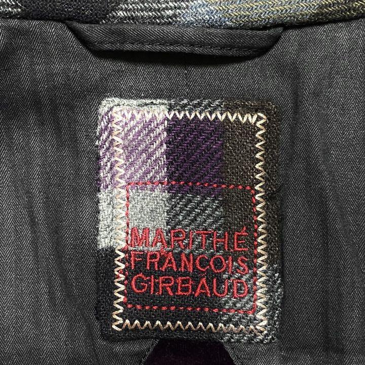 格安高評価 MARITHE FRANCOIS GIRBAUD チェック柄ロングウールコート fnok1-m46324881431 豊富な低価