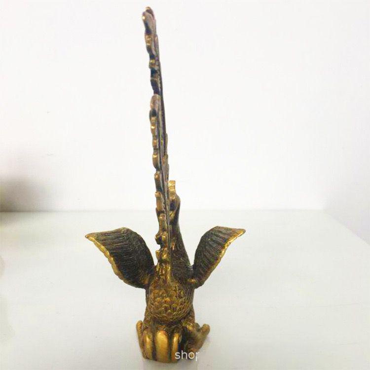 極上品☆純銅 鳳凰置物 火鳳凰 装飾品 風水細工
