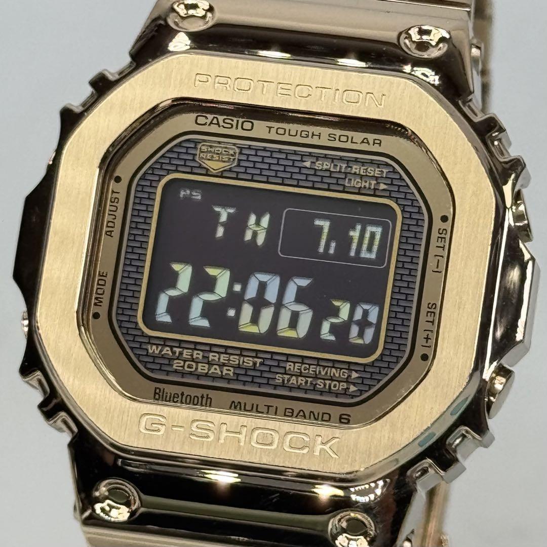 極美品 箱説タグ付G-SHOCK GMW-B5000GD 電波ソーラー ゴールド 極美品 G-SHOCK GMW-B5000GD 電波ソーラー ゴールド メタル