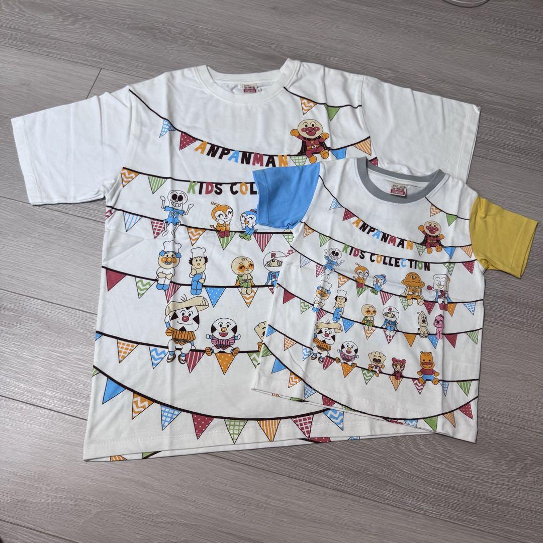アンパンマンキッズコレクション みんなでお座り柄Tシャツ L 110cm