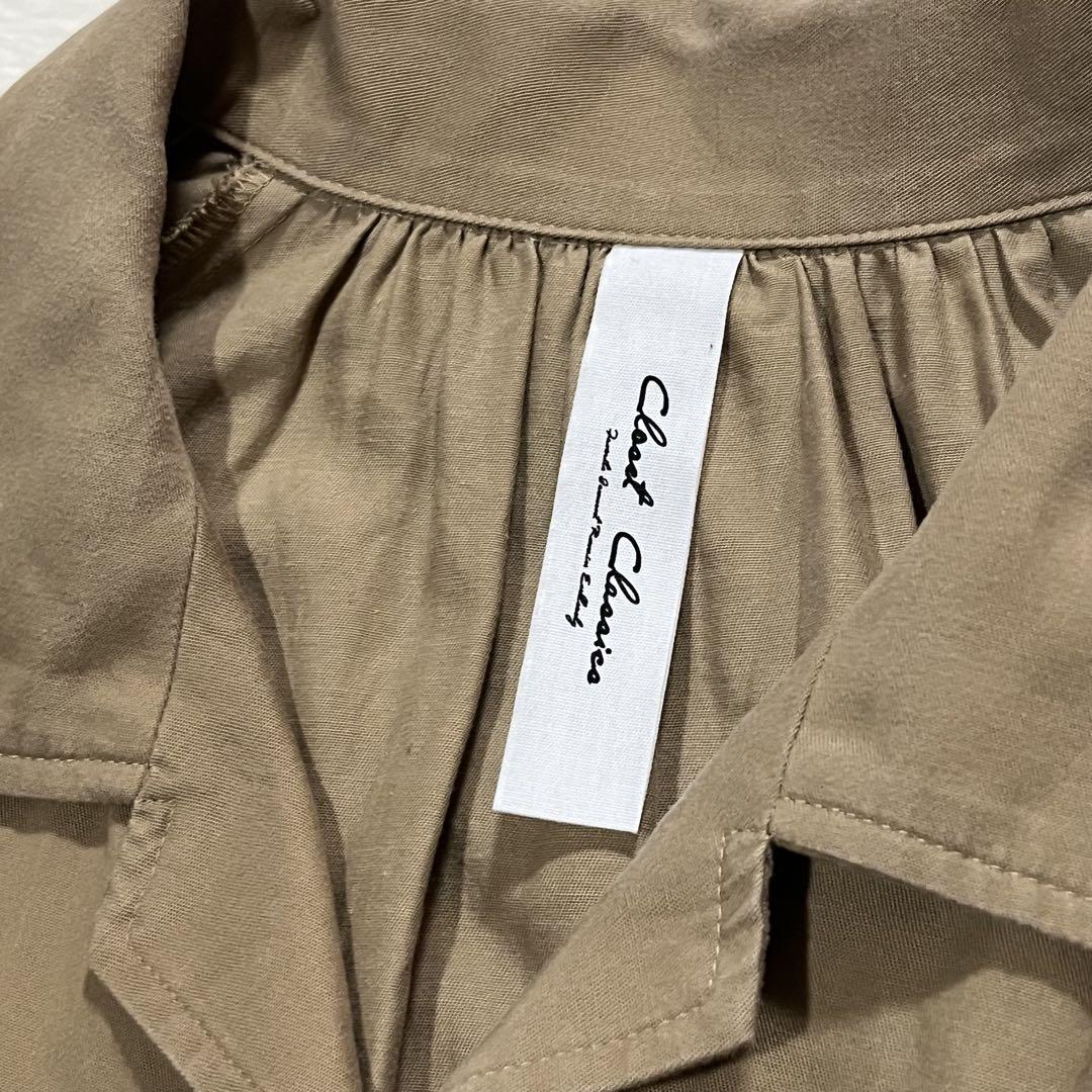 t1782 【クローゼットクラシックス】　シャツワンピース　ロングワンピース
