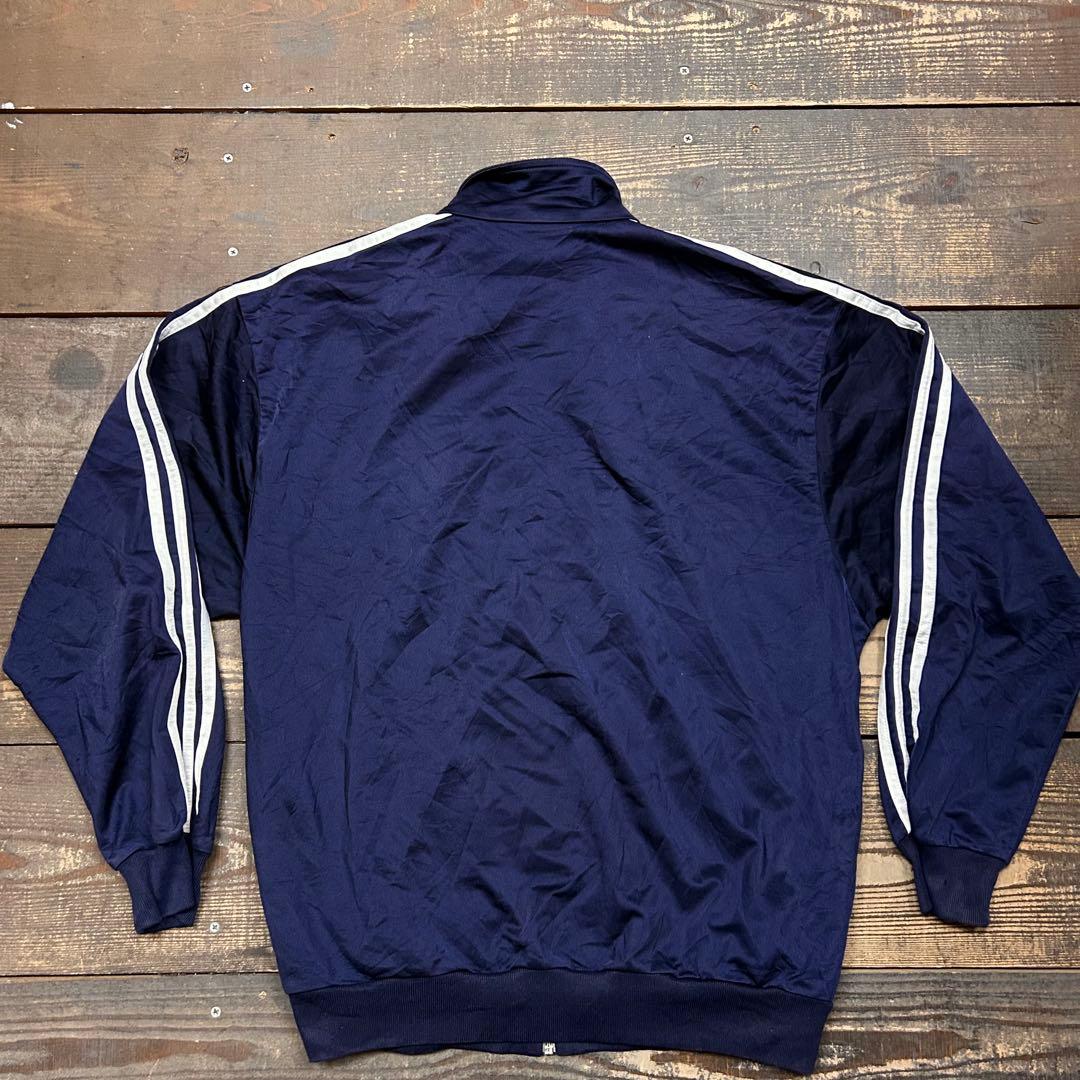 希少 万国旗タグ】アディダス 80s 90s トラックジャケット M ネイビー