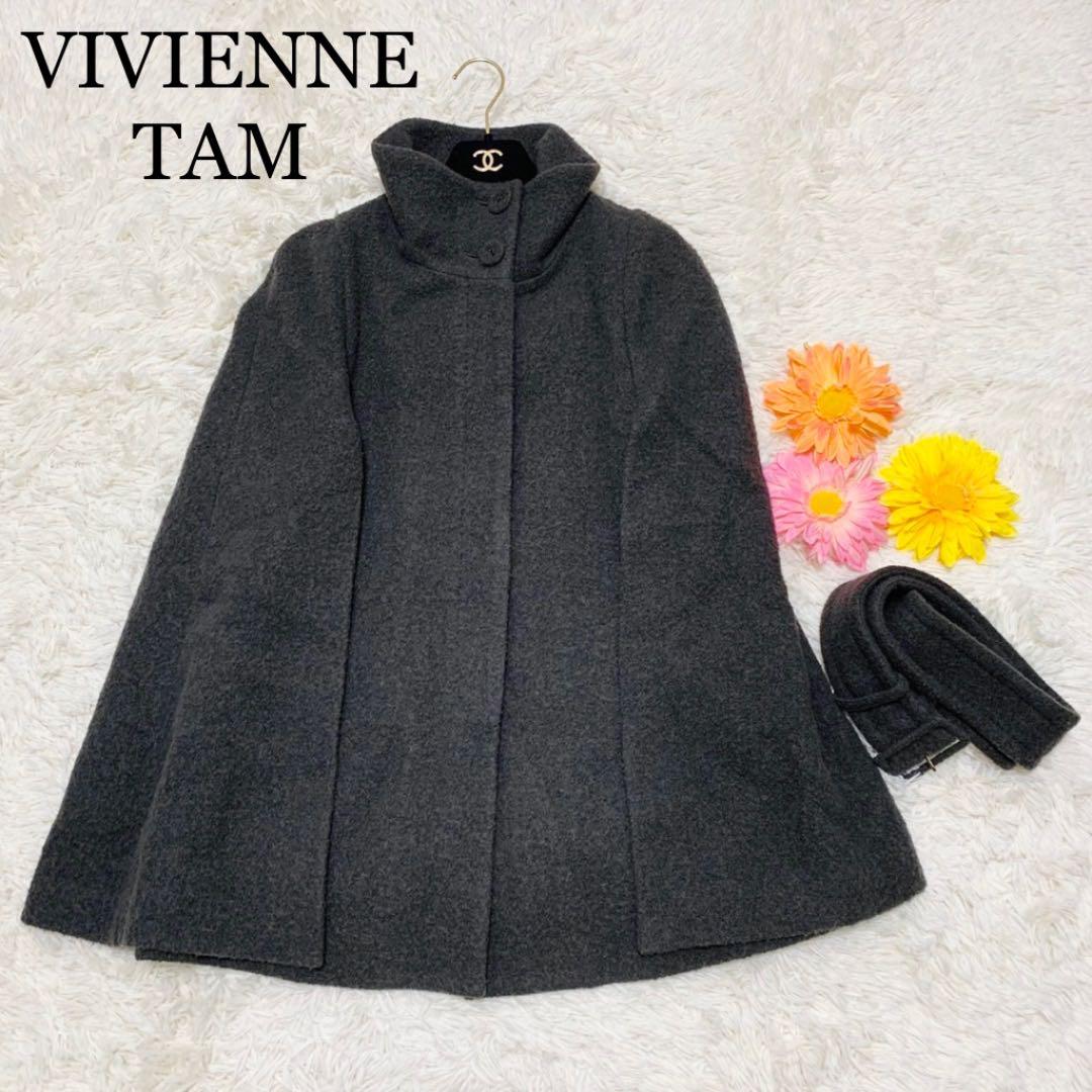 VIVIENNE TAM ヴィヴィアン タム ロングコート ポンチョ サイズ0 VIVIENNE TAM ヴィヴィアン タム ロングコート ポンチョ サイズ0