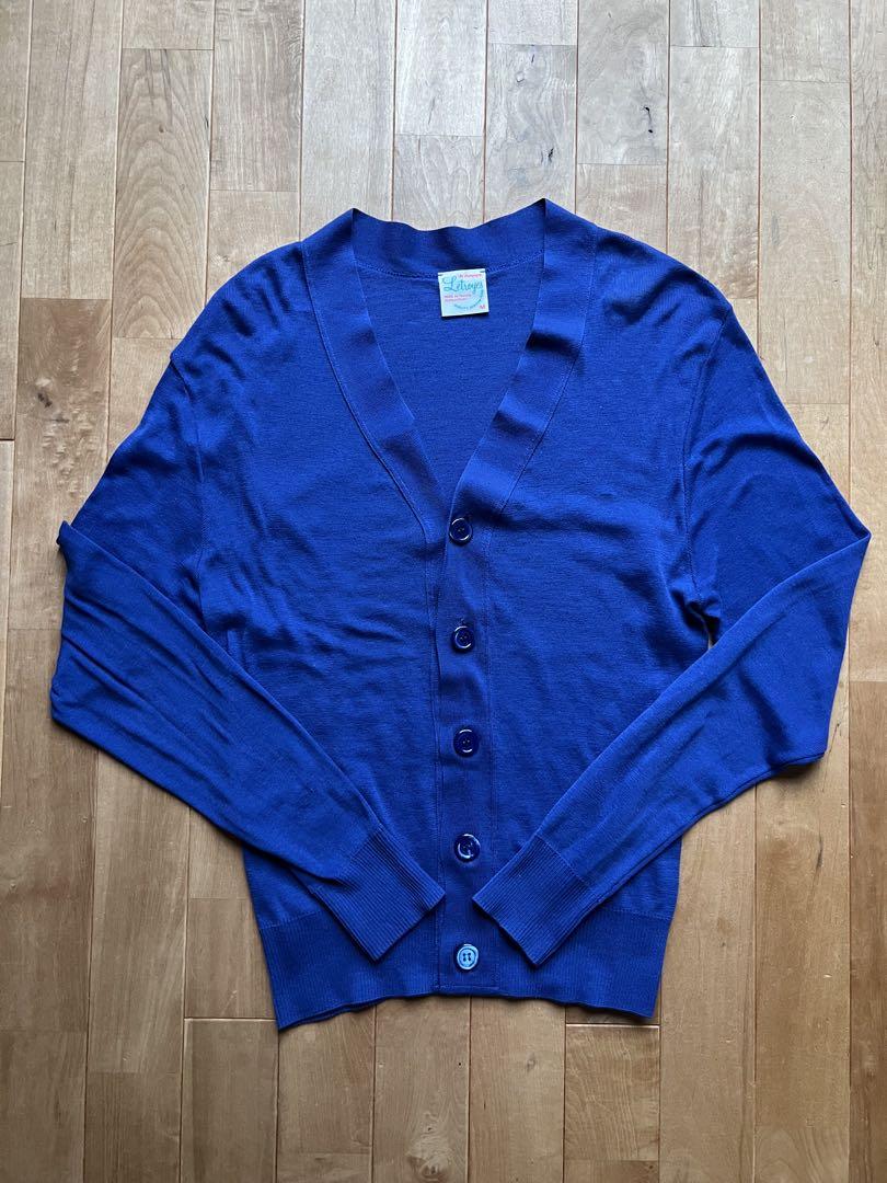 Letroyes ルトロワ HENRI アンリ コットンカーディガン M ブルー