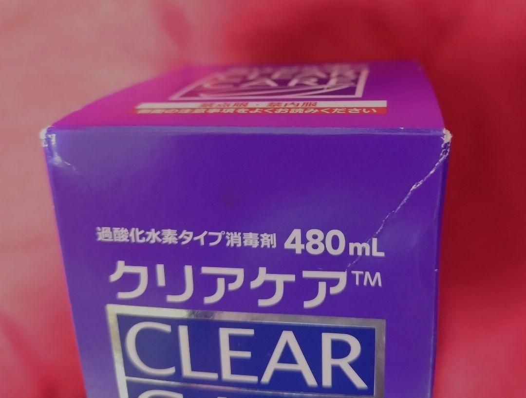新品・未使用/CLEAR CARE480ml ソフトコンタクト洗浄液×4本セット