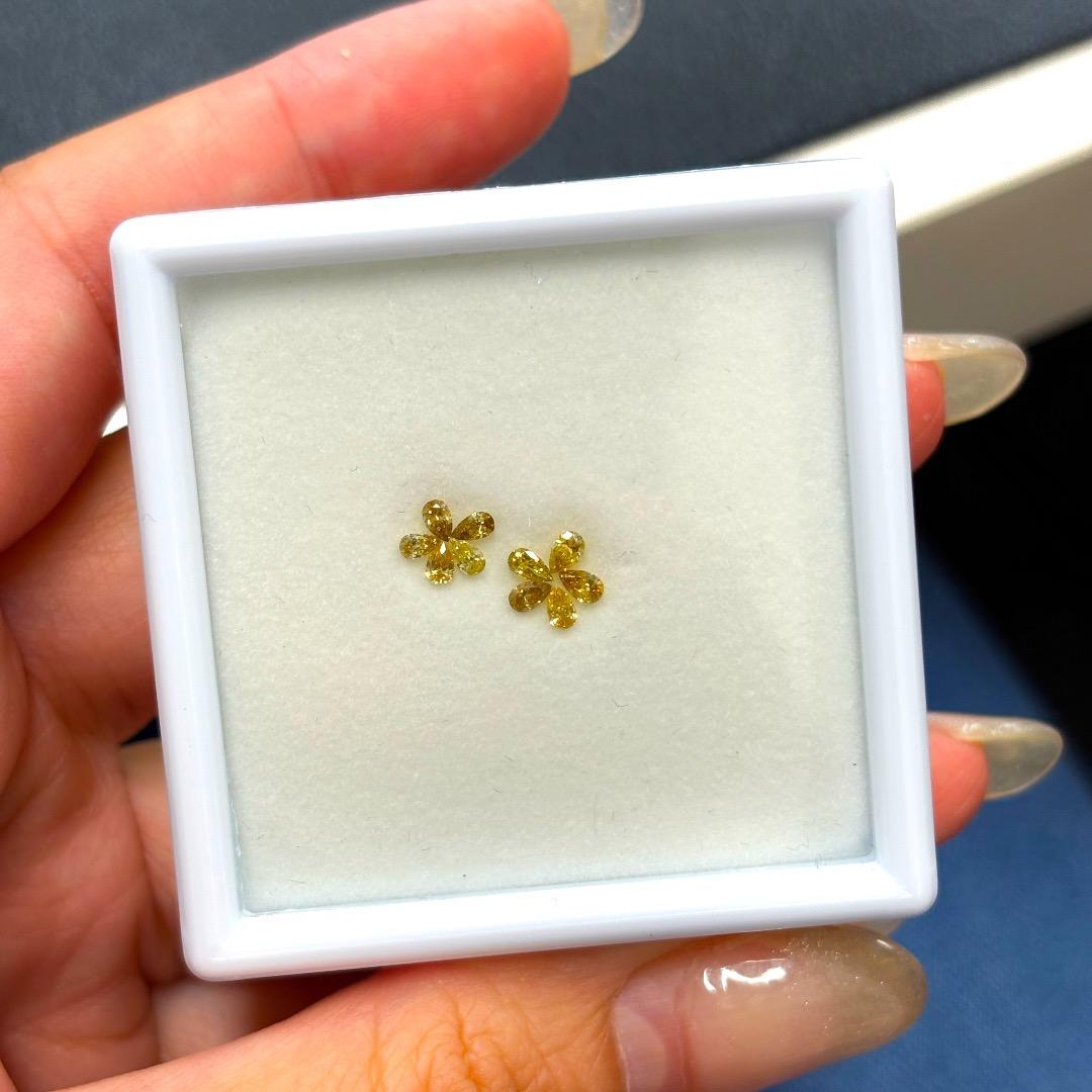 【卸売価格】0.412ct 天然 グリーン ダイヤモンド ブラウン ダイヤモンド