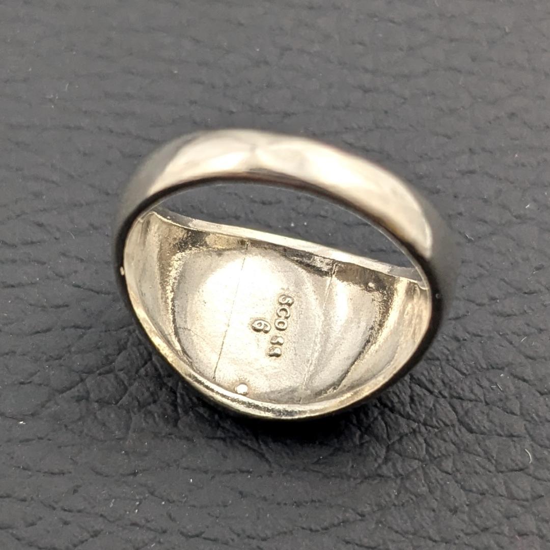 スターリングシルバー 925 カレッジリング ヴィンテージ 11号