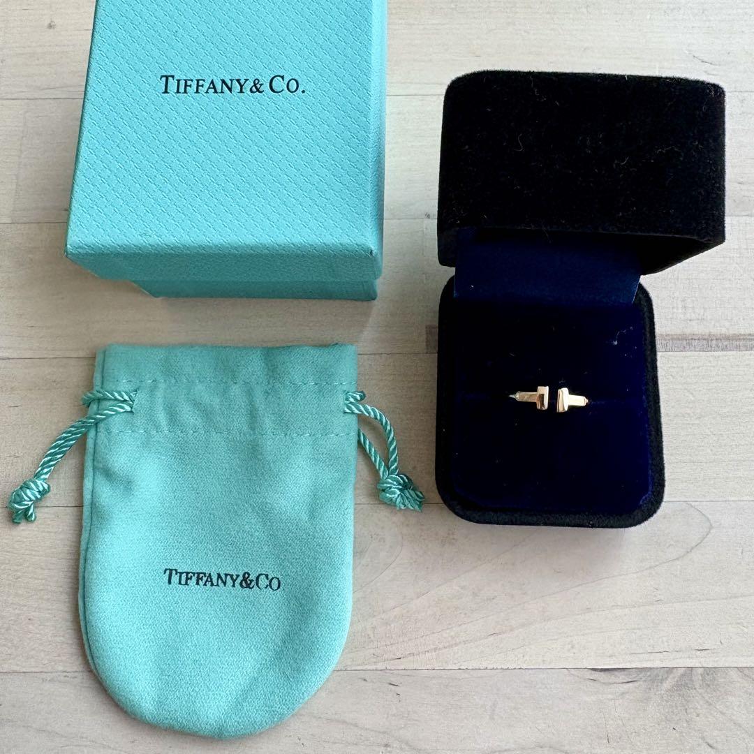 ティファニー Tiffany & Co リング Tワイヤー K18YG 14号 Tiffany & Co. - ティファニー Tワイヤー 14号(54) リングの通販