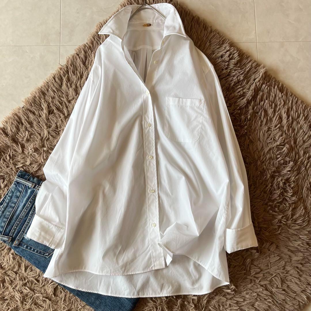 22SS✨綺麗 ✨ミューズドゥドゥーズィエム オーバーサイズシャツ 白 F