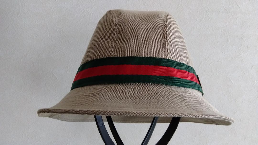 GUCCI バケットハット シェリーライン 帽子 XL