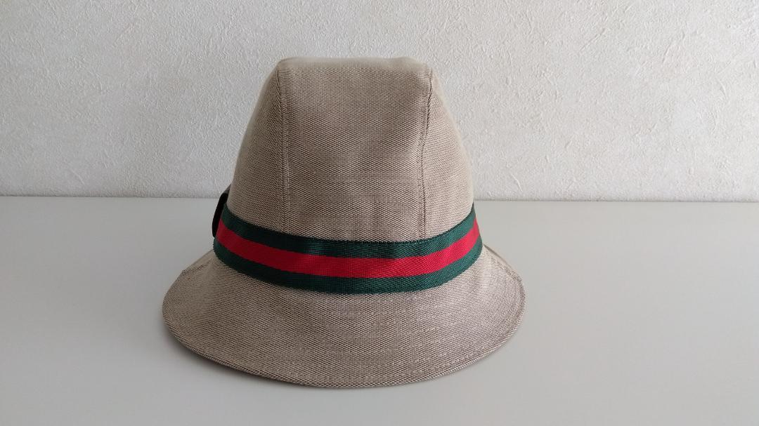 GUCCI バケットハット シェリーライン 帽子 XL