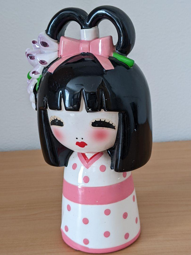 ＼半額SALE／ 貯金箱 陶器 昭和レトロ☆内藤ルネ 当時物 女の子 着物 アンティーク雑貨
