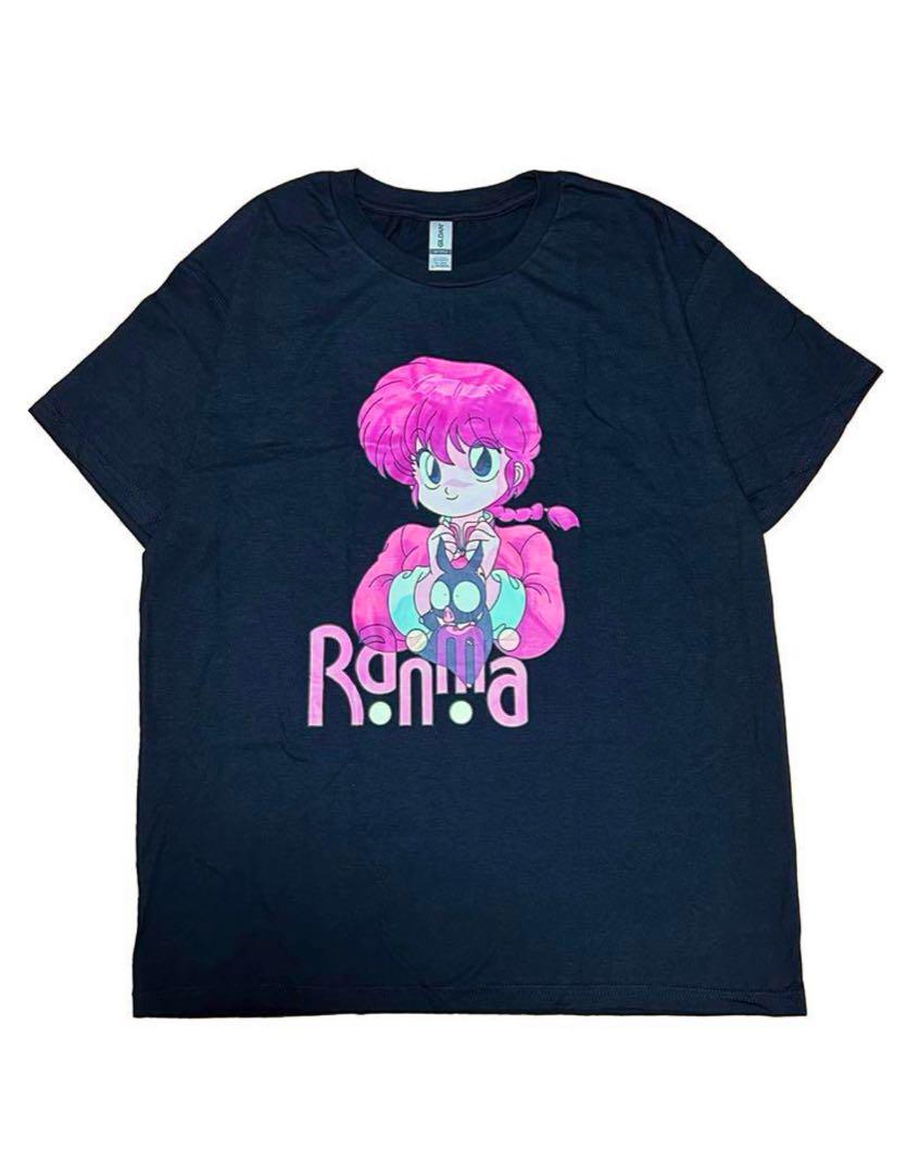 【レア！】アニメtシャツらんま½GILDANプリントTシャツ ブラック XL