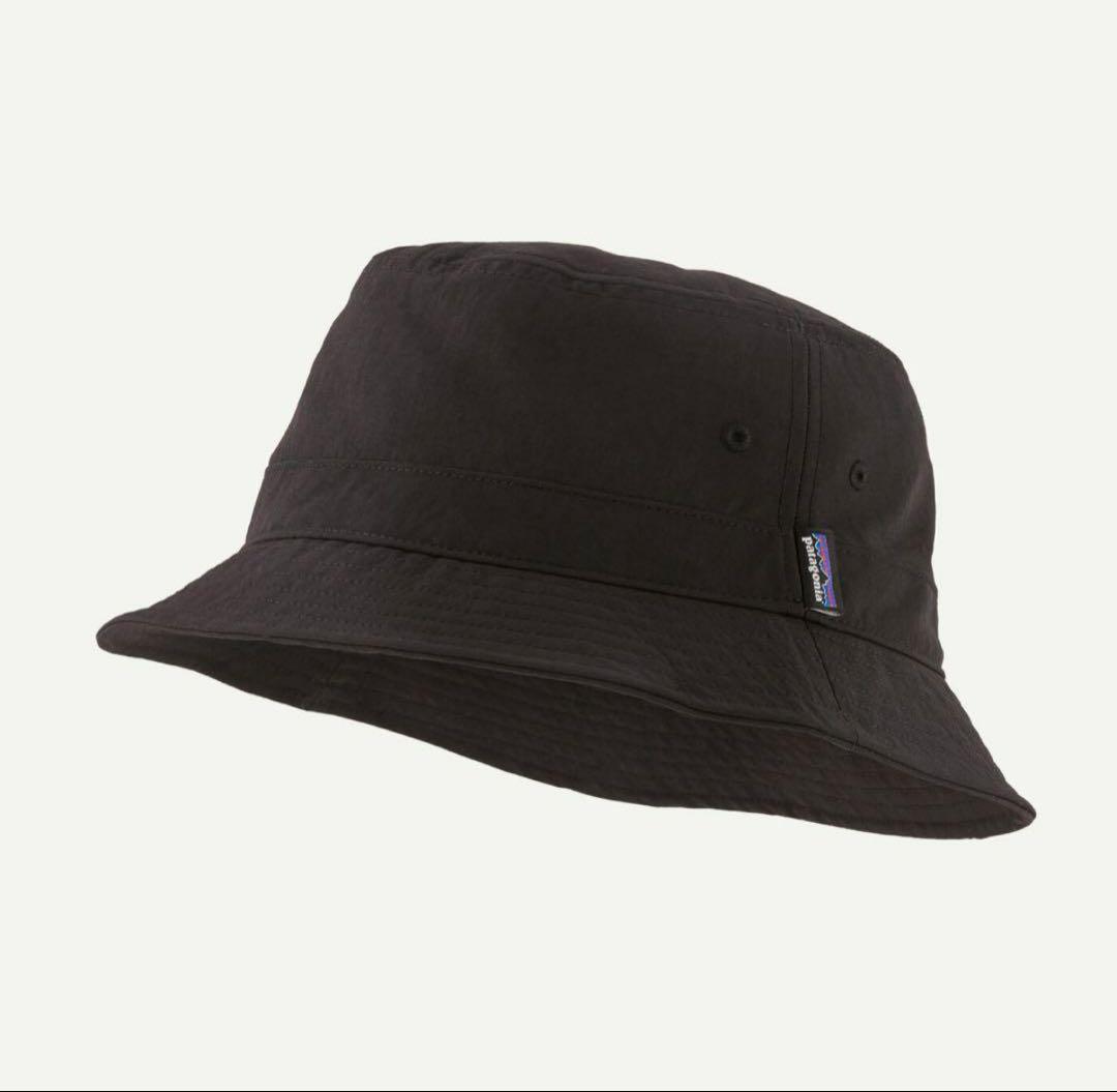 patagonia バケットハット L/XL 黒 Patagonia バケットハット 黒 新品 ウェーブフェアラー サイズS