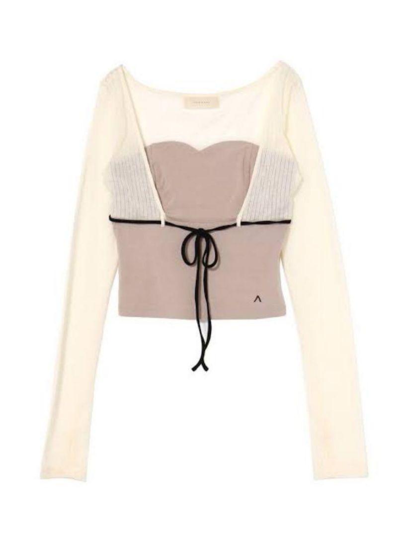 ANDMARY Lona ribbon tops - メルカリ