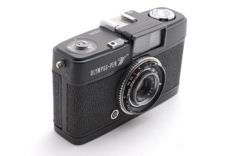 海外ブランド通販 公式サイト PEN OLYMPUS 動作品 W カメラ フィルムカメラ ブラック 後塗 フィルムカメラ