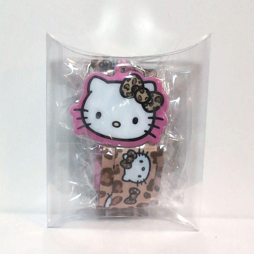 新品　ハローキティ　ヒョウ柄　カメラストラップ キティ ヒョウ柄カメラストラップ 擦りむける