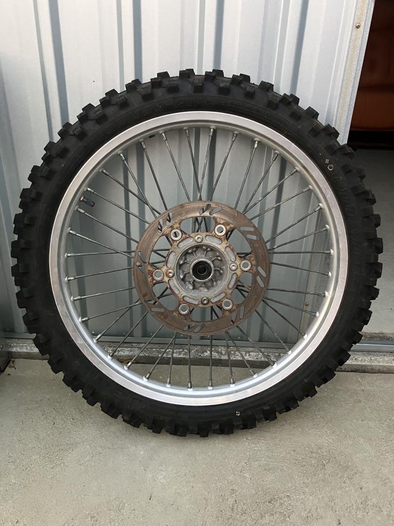 KLX250  オフロードホイール前後　値下げ中 KLX250 純正オフロードホイール前後セット - メルカリ