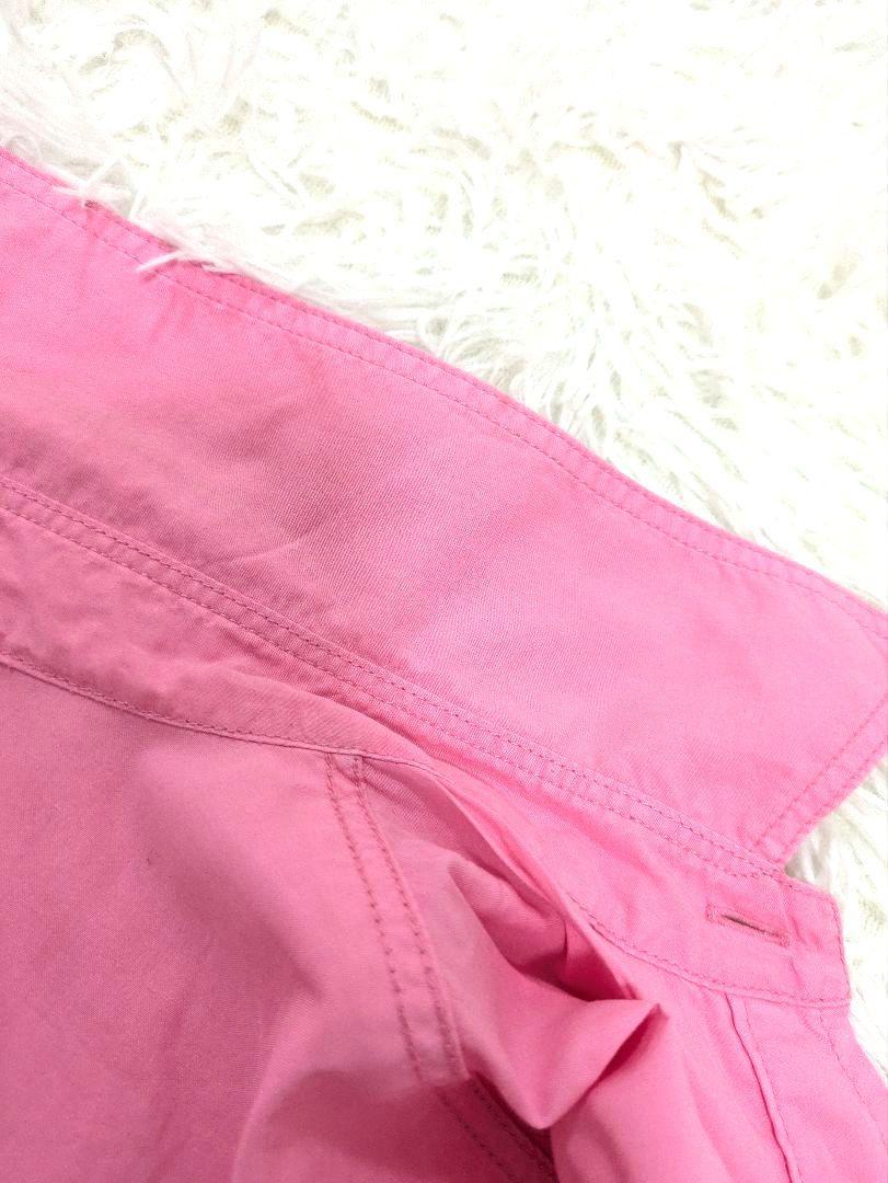 Spick & Span ロングルーズワークシャツ ピンク ロングシャツ