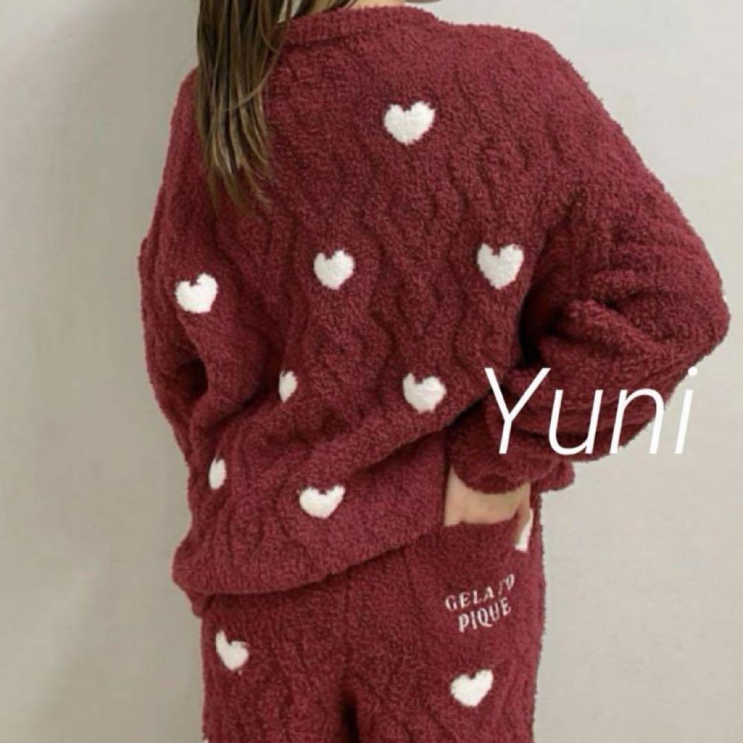 正規品♡ハートアランロングパンツ上下セット♡レッド 正規品♡ハートアランロングパンツ上下セット♡レッド