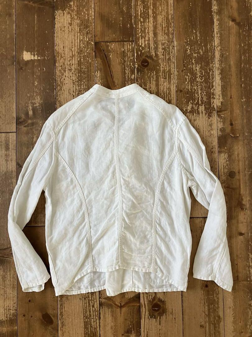 OUTIL VESTE CIZE ウティ白 1 日本製 リネンダブルジャケット
