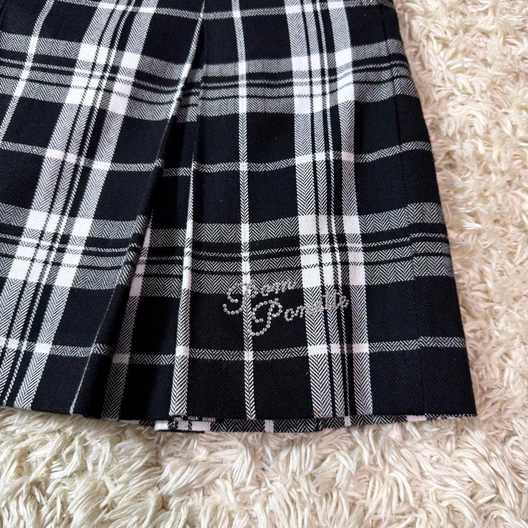 美品　ポンポネット　女の子　150　セットアップ　チェック　ブレザー　卒服　入学