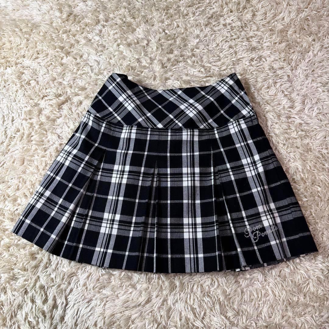 美品　ポンポネット　女の子　150　セットアップ　チェック　ブレザー　卒服　入学