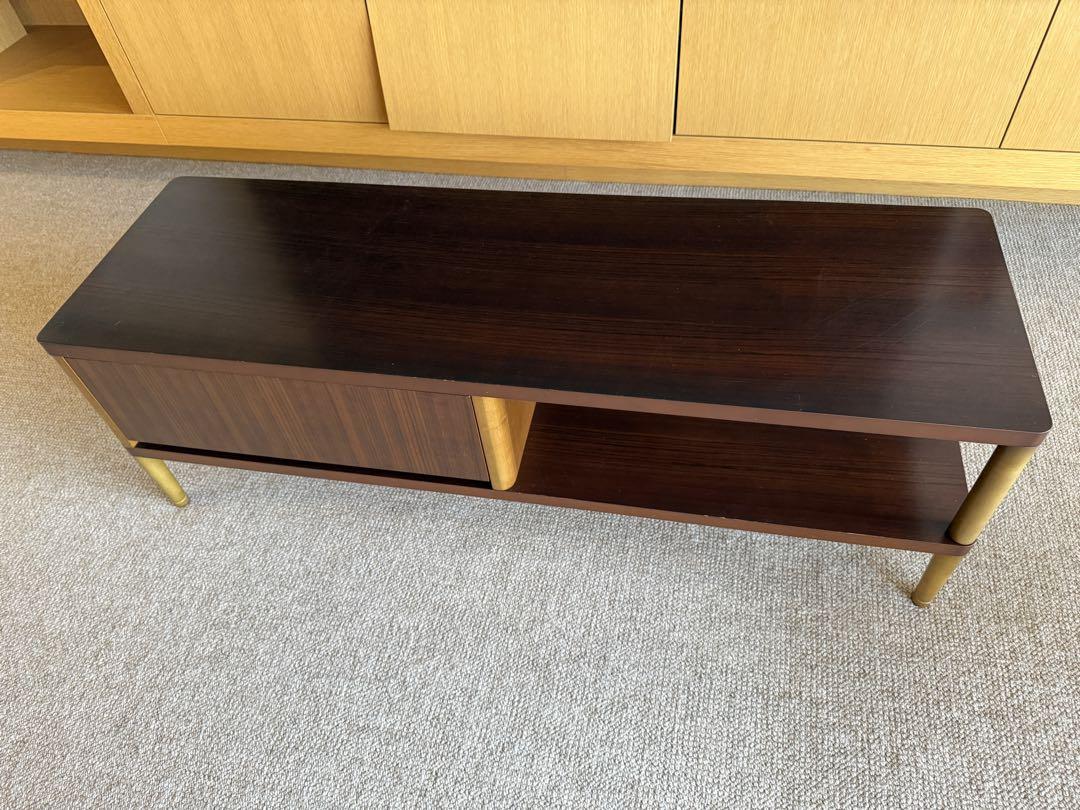 【送料込】カリモク60 テレビボード　ローボード120CM ブラウン