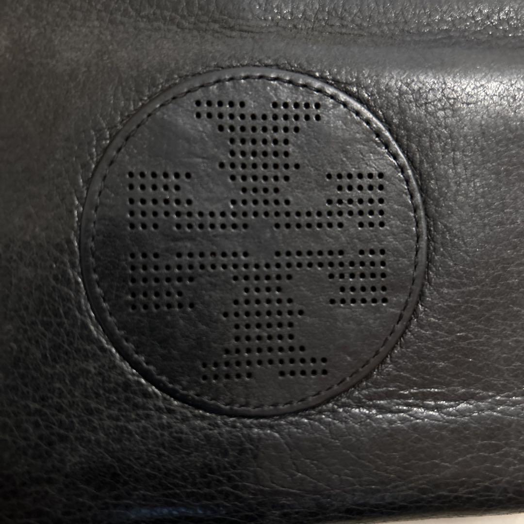 Tory Burch ブラックレザー長財布 未使用 TORY BURCHトリーバーチ レザー長財布 ブラック 黒