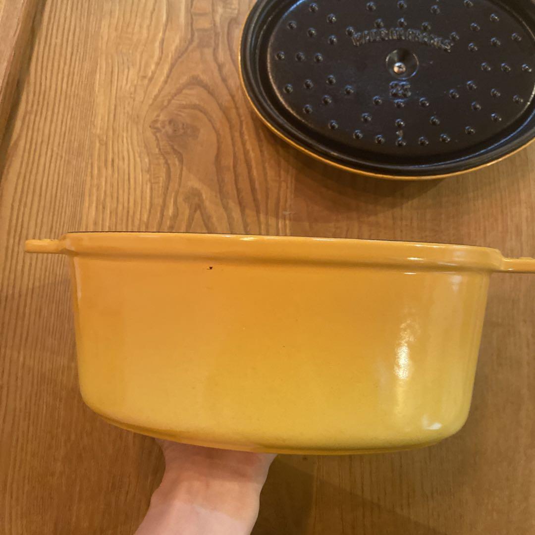 STAUB LA COCOTTE イエロー オーバル 鍋 STAUB LA COCOTTE イエロー オーバル 鍋