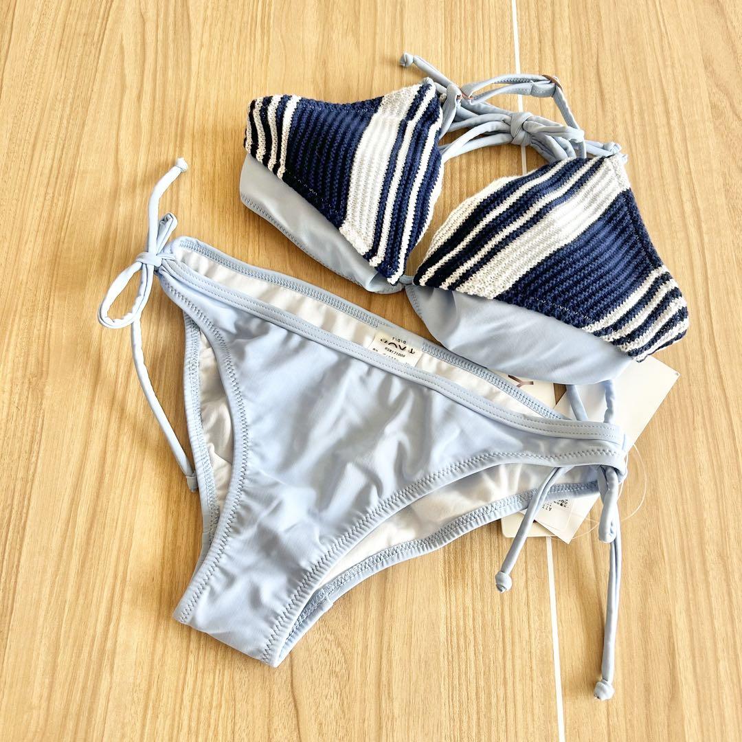 新品・未使用】ROXY ロキシー 水着 ビキニ セパレート ブルー L