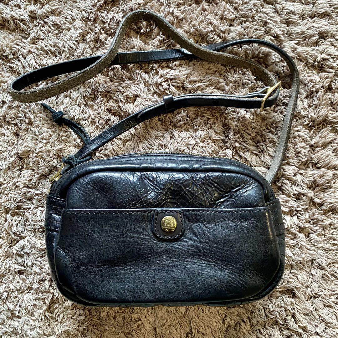 RRL ショルダーレザーポーチ バッグ ビンテージ加工