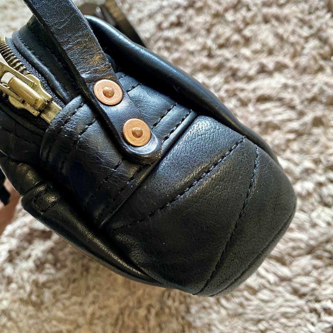 RRL ショルダーレザーポーチ バッグ ビンテージ加工
