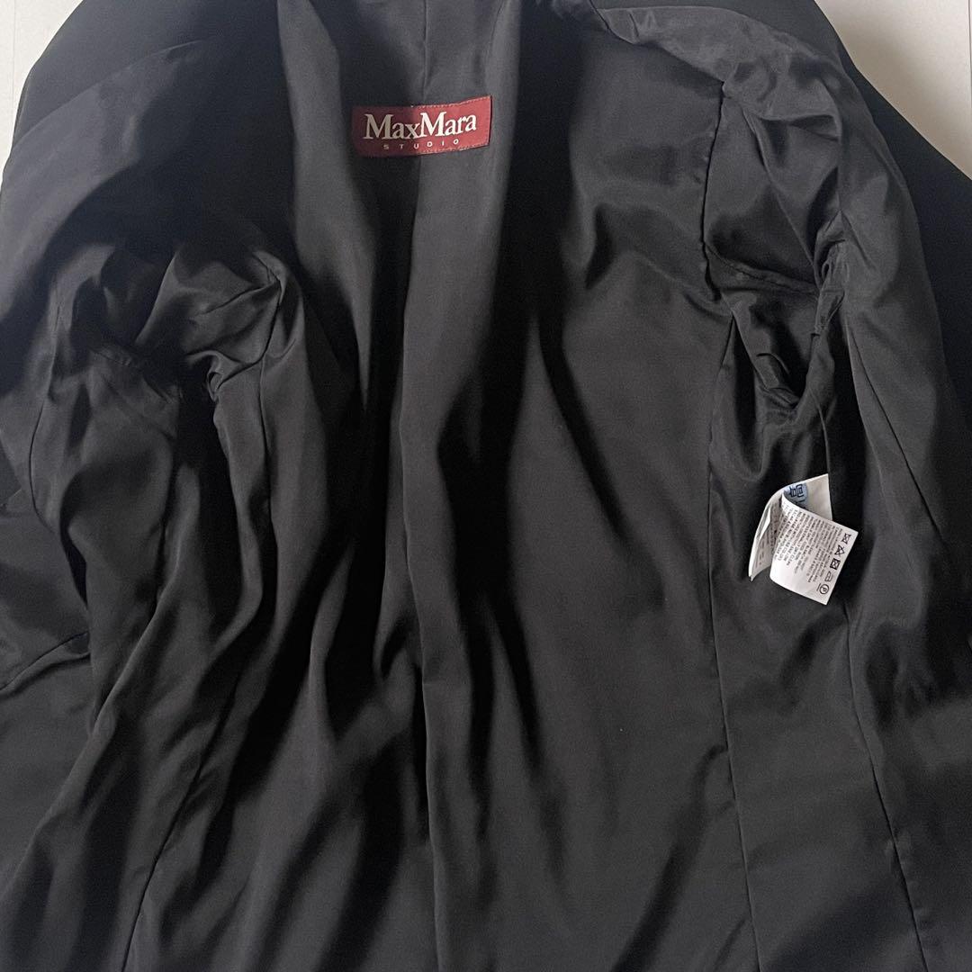 美品 マックスマーラ スカートスーツ セットアップ テーラード ブラック L