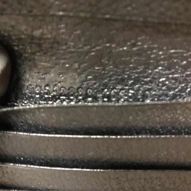 GUCCI グッチ オールドグッチ 二つ折り財布 レザー ブラック