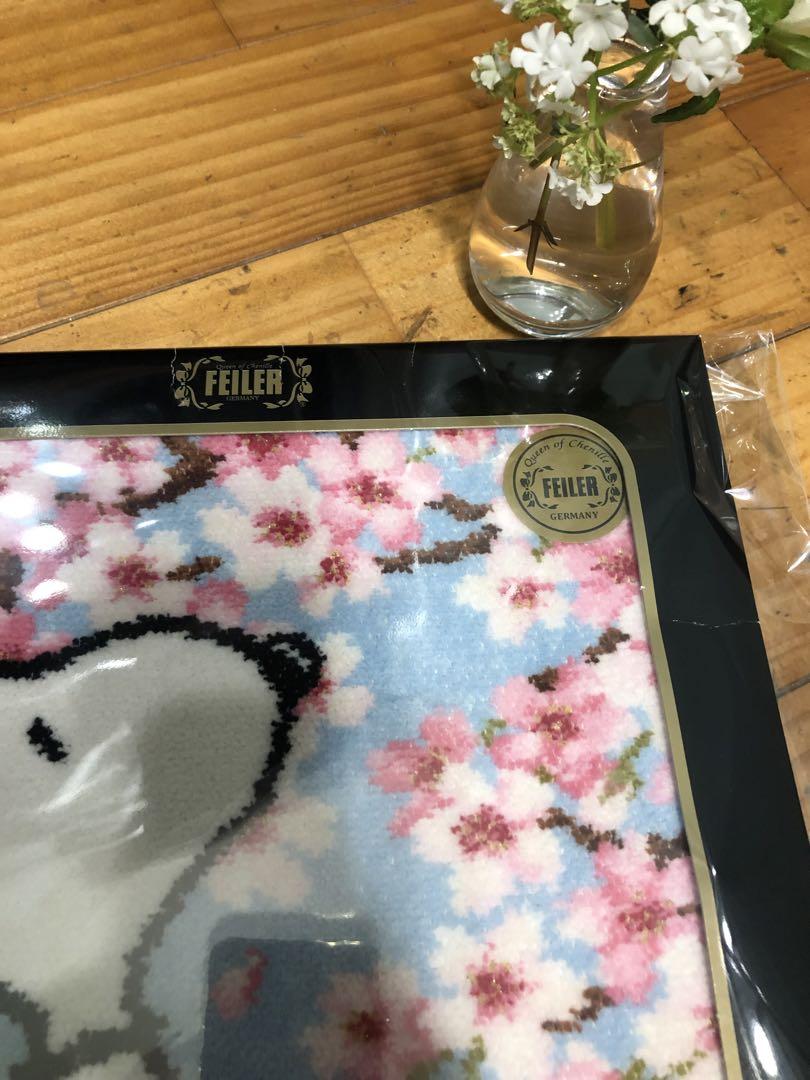 22. フェイラー　ハンカチ　未使用　スヌーピー　桜